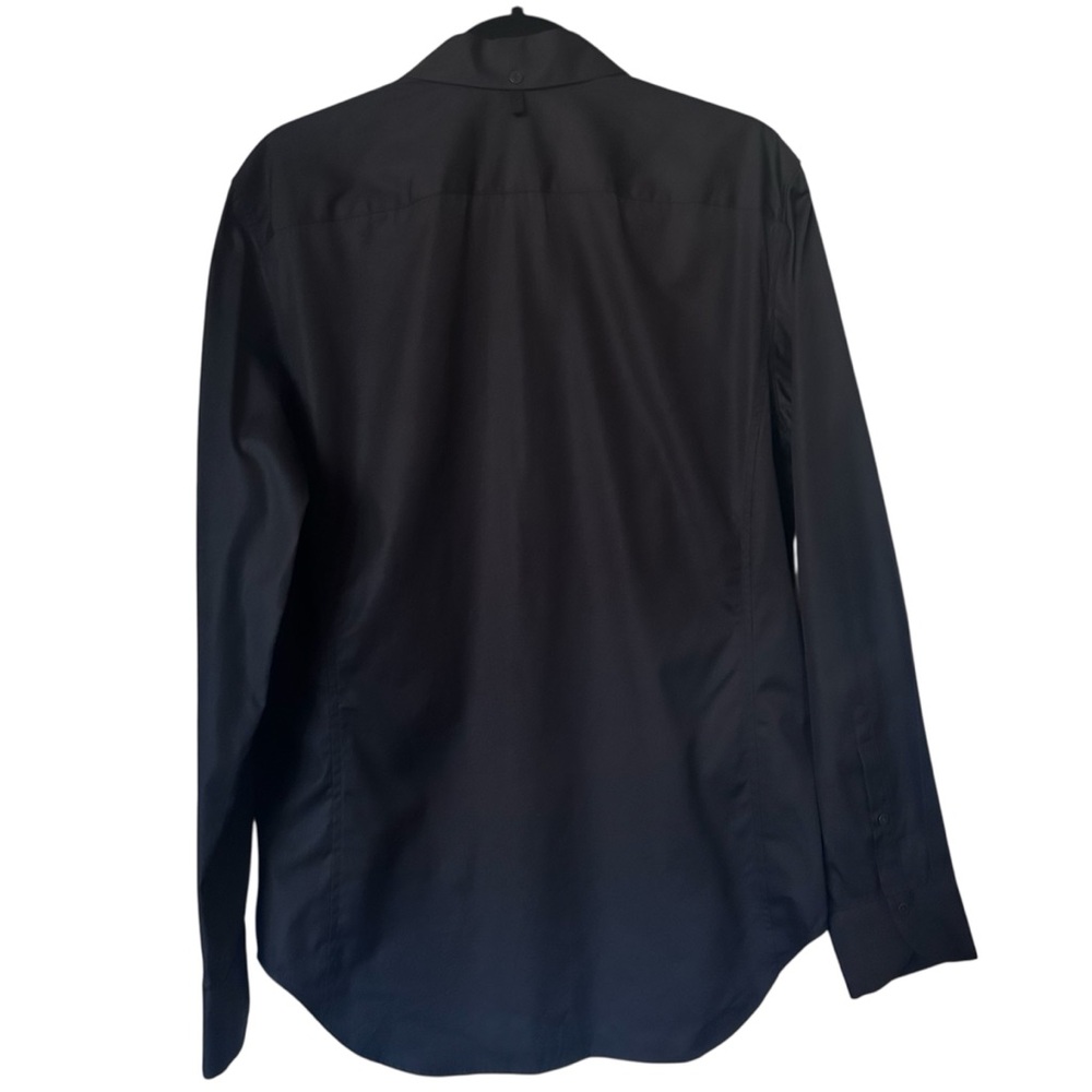 Rag & Bone Long Sleeve Black Button Down Shirt Collared Sz Medium - Picture 6 of 10